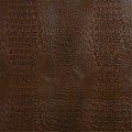 Designer Fabrics Designer Fabrics G033 54 in. Wide Brown; Crocodile Faux Leather Vinyl Fabric G033